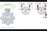 1974 Guernsey Militia Uniforms Definitive Stamps Medium Value First Day Cover (FDC).