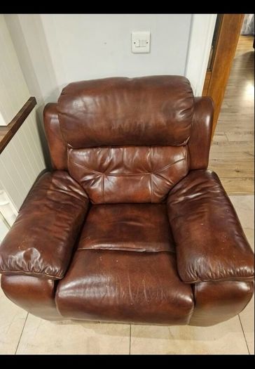 Leather Sofa and Chairs