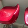 Two Red Barstool Image 3