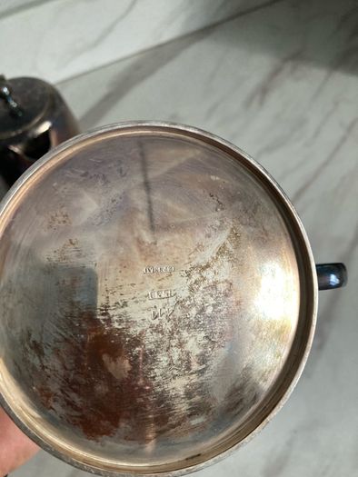 Hotel ware silverplate tea set