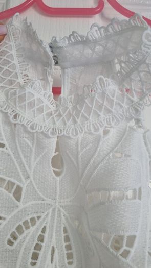 Lipsy Premium white lace dress size uk 10