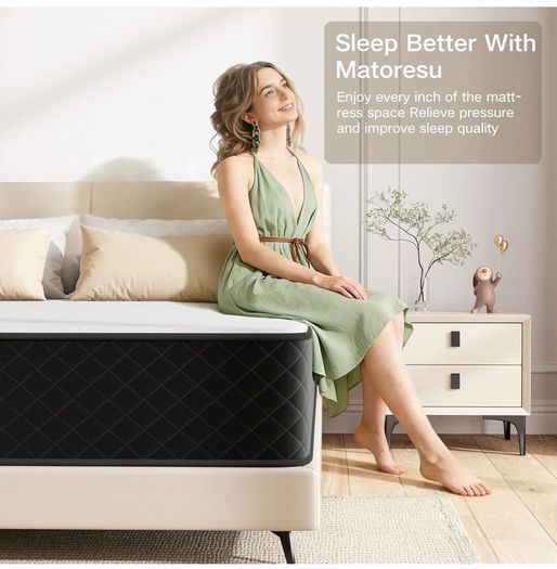 Hybrid Firm King Size Mattresses 5FT for Back Pain 25cm Pocket Sprung 7-Zone