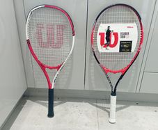 Two Wilson Federer 110 rackets (new 25, used 15)