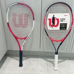 Two Wilson Federer 110 rackets (new 25, used 15)