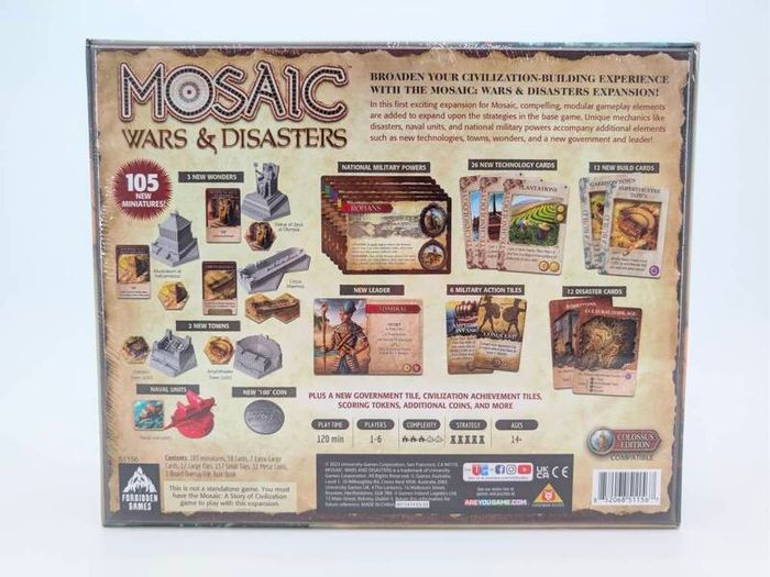 Mosaic: A Story of Civilization (Colossus Edition) + Wars & Disasters Expansion (Colossus Edition)