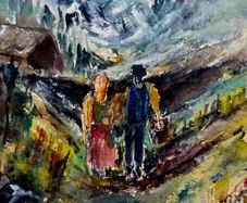home with my sweet watercolour