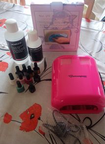 Gel Nail Lamp + 1.5lt 100% Acetone + 10 Gel NailPolish