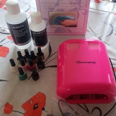 Gel Nail Lamp + 1.5lt 100% Acetone + 10 Gel NailPolish
