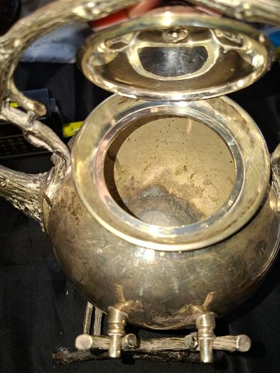 Antique Victorian Silver Spirit Kettle and Stand Hallmark in Photos