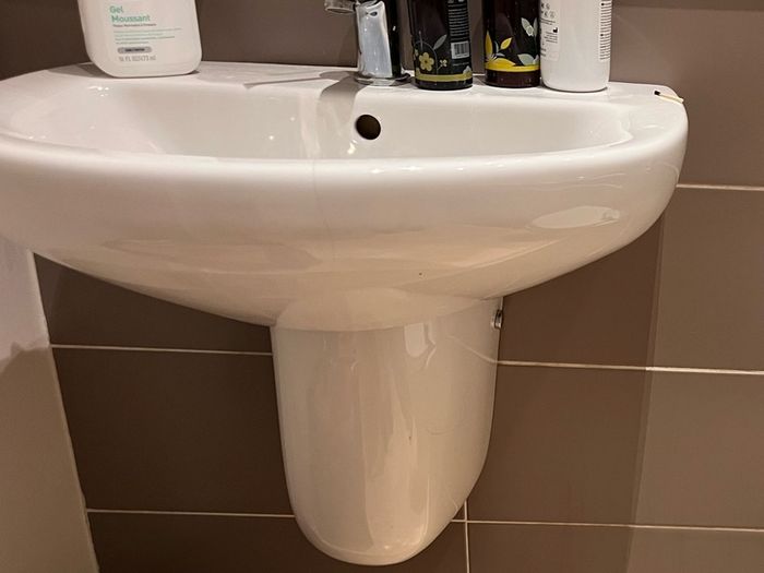 bathroom sink with tap