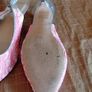 Coral Lace Beaded Kitten Heels Image 2