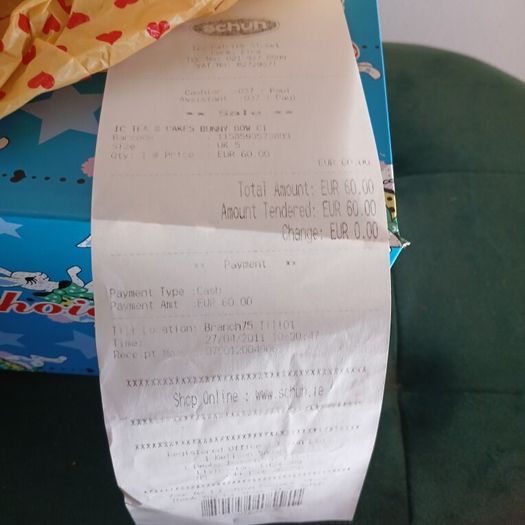 Irregular Choice Tea & Cakes Bunny Bow Shoes