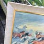 Large Framed Galloping Horses Print Image 4