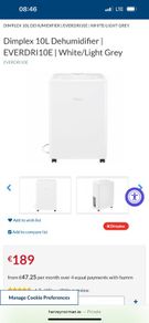 Dimplex 10L Dehumidifier