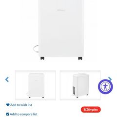 Dimplex 10L Dehumidifier