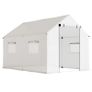Polyethylene Walk-in Polytunnel Greenhouse, 2 x 3(m), White Image 3