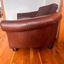 Brown Leather & Fabric 3-Seater Sofa Image 6