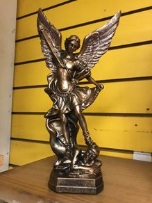 Bronze statue of arch angel Micheal
