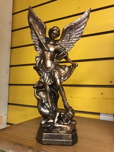 Bronze statue of arch angel Micheal