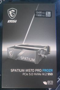 SSD 5gen new MSI m570 pro FROZR 2tb 12400mb/s