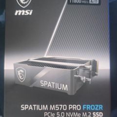 SSD 5gen new MSI m570 pro FROZR 2tb 12400mb/s