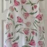 Ladies White &Floral Silk Mix Top , Made in Italy Image 3