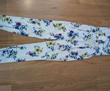 White fancy jumpsuit with flowers TFNC London