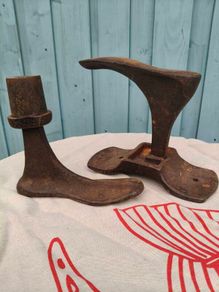 Vintage Cast iron Shoe last and anvil