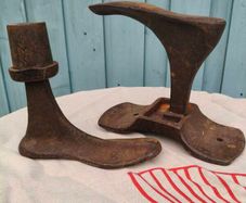 Vintage Cast iron Shoe last and anvil