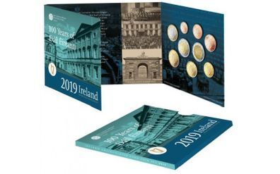2019 Ireland Official Euro Coin Set BU. 9 Coins.