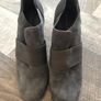 Grey Suede Boots Size 7 New Image 3