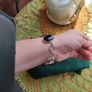 Silver bracelet with stones Image 4