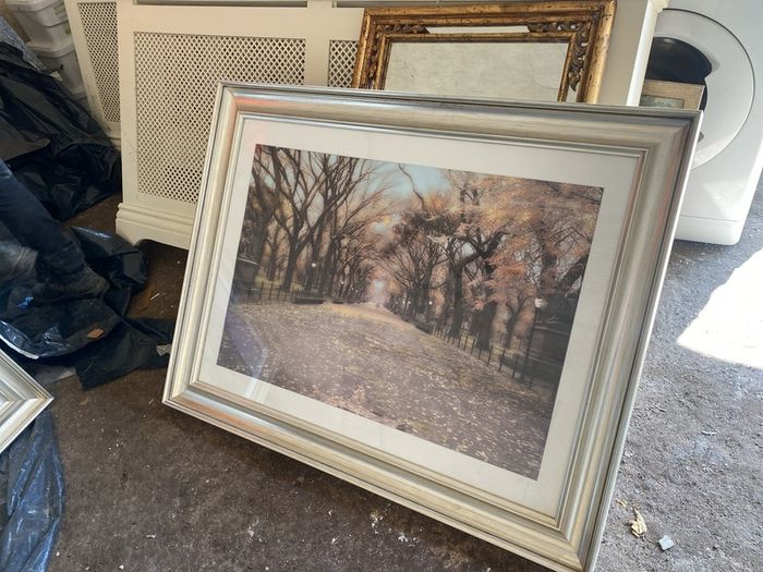 large picture with silver frame