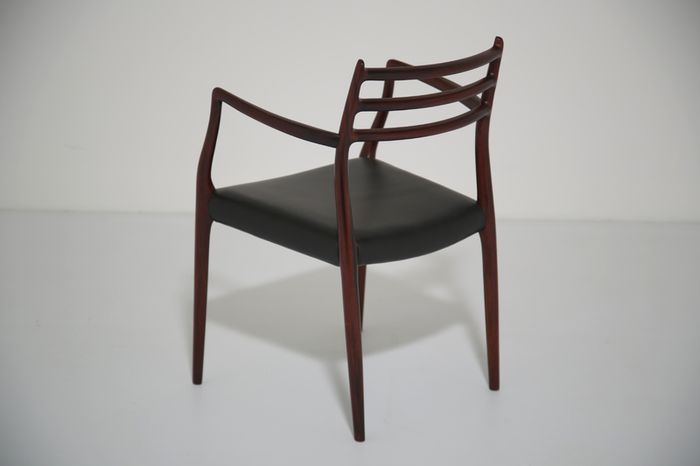 Vintage Danish Mahogany Carver Armchair Model 62 by Niels Otto Moller, 1960s