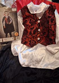 Boys Deluxe Vampire Halloween Costume Age 7-9 (Size M)