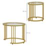 Round Nesting Coffee Tables Set of 2 Image 4