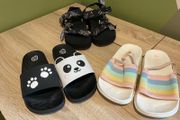 Girls shoes bundle Sandals Flip Flops Zara Panda 3 35