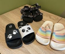 Girls shoes bundle Sandals Flip Flops Zara Panda 3 35