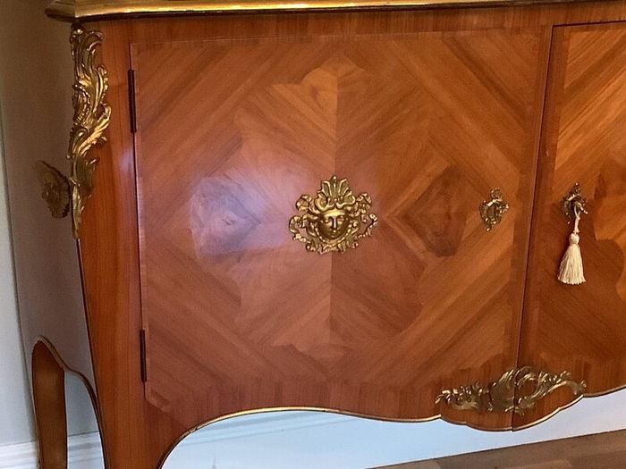 Antique French Louis XV  Bronze Mounted Sideboard