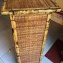Solid wood bamboo and rattan weave 4 drawer chest of drawers Image 7