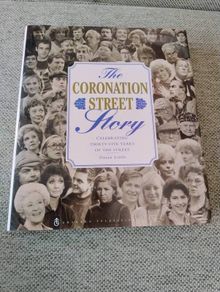 Coronation Street Story celebrating 35 years hardback with dustcover 1995 in very good condition FREE STANDARD POSTAGE INCLUDED