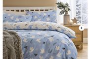 Peaceful Festive Doves Duvet Set- King Size Reversible