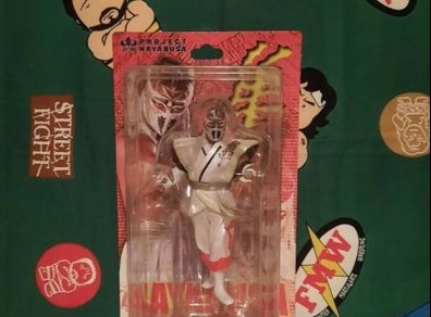 Hayabusa Wrestling Figure (Red & White Variant) WWE WCW ECW TNA AEW