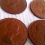 English Pennies 1960's. Image 4