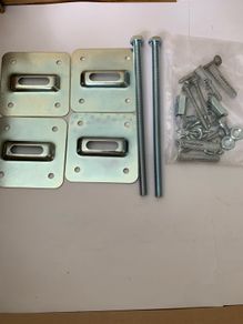 Anchor bolts,plates and fixtures M10  200mm galvanised