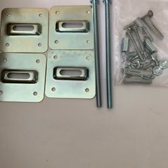 Anchor bolts,plates and fixtures M10  200mm galvanised