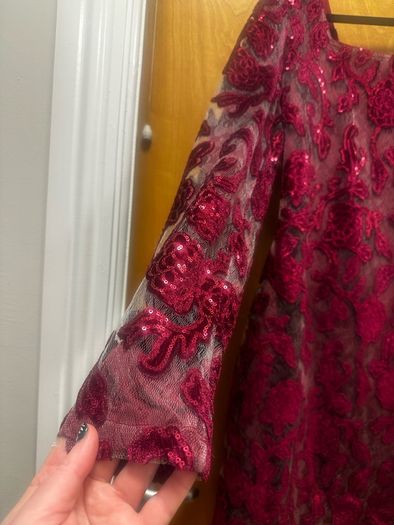 Brand new with tags Boohoo sparkly red mini dress