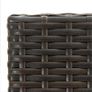 3 Piece Garden Bar Set Poly Rattan Brown Image 10