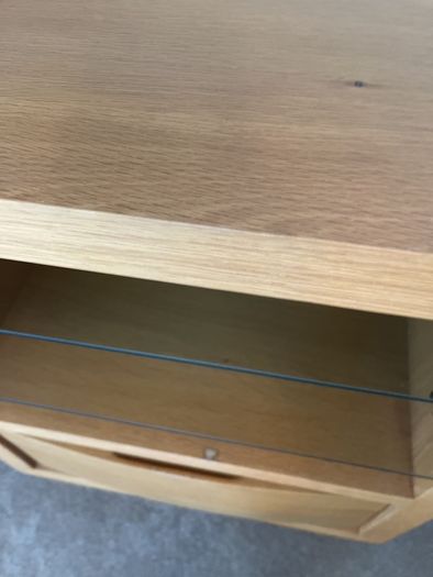 Solid Oak side table - stand