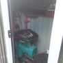 Tool Shed Including 4 Hooks Gloves 1.4 m Sliding Door Garden Metal Garden Cabinet Garden Shed Anthracite Image 3